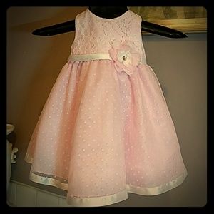 Pink and White Dress Sz 12m